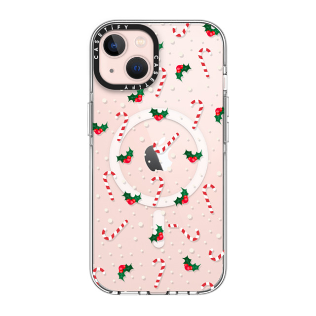 CASETiFY iPhone 13 ケース クリア クリア ケース MagSafe対応 Candy Cane Crush casetify_artist