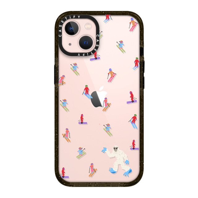 CASETiFY iPhone 13 ケース ブラック インパクトケース Ski Free casetify_artist