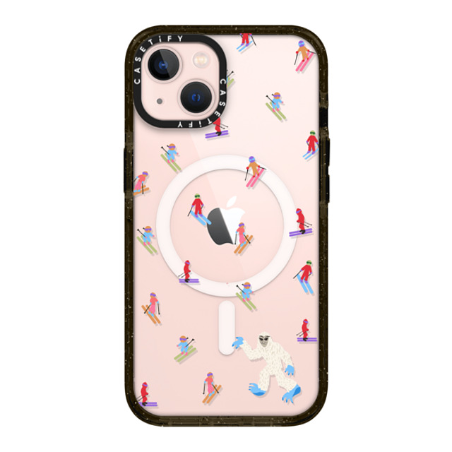 CASETiFY iPhone 13 ケース ブラック インパクトケース MagSafe対応 Ski Free casetify_artist