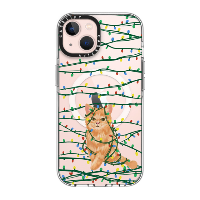 CASETiFY iPhone 13 ケース クリア クリア ケース MagSafe対応 Meowy Catmas casetify_artist