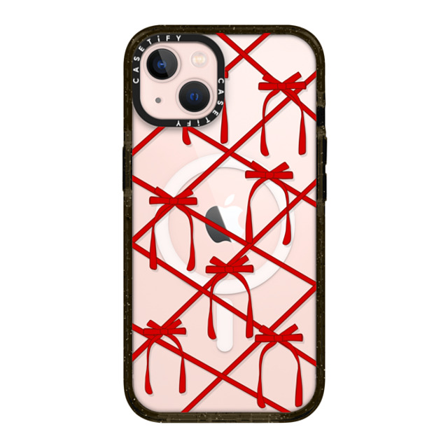 CASETiFY iPhone 13 ケース ブラック インパクトケース MagSafe対応 Bow casetify_artist