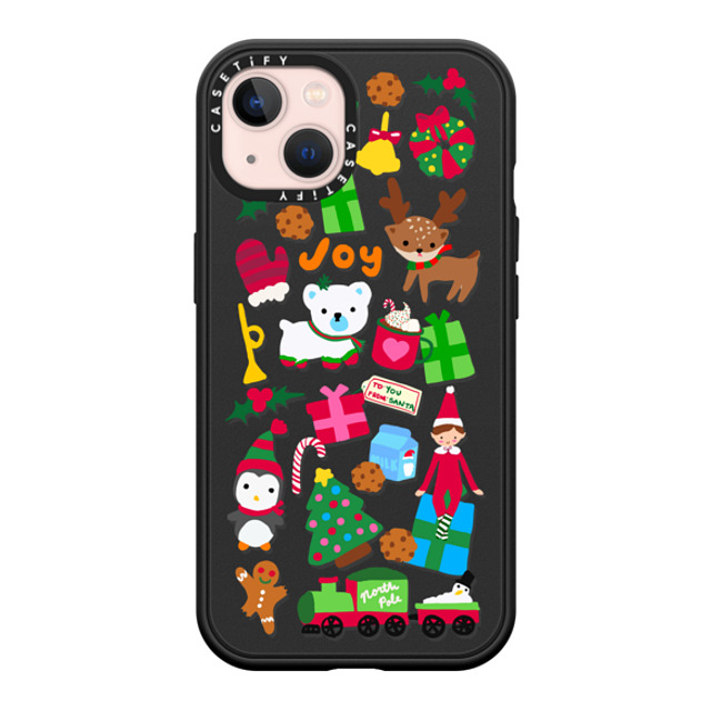 CASETiFY iPhone 13 ケース マットブラック インパクトケース MagSafe対応 Holiday Cheer casetify_artist