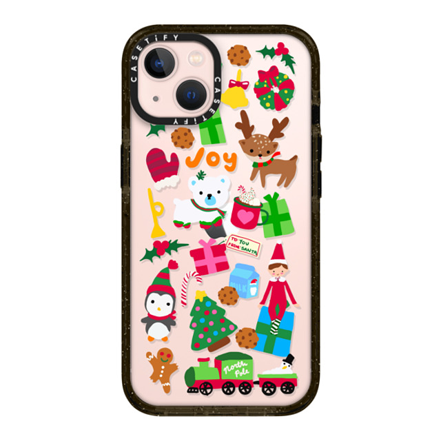 CASETiFY iPhone 13 ケース ブラック インパクトケース Holiday Cheer casetify_artist