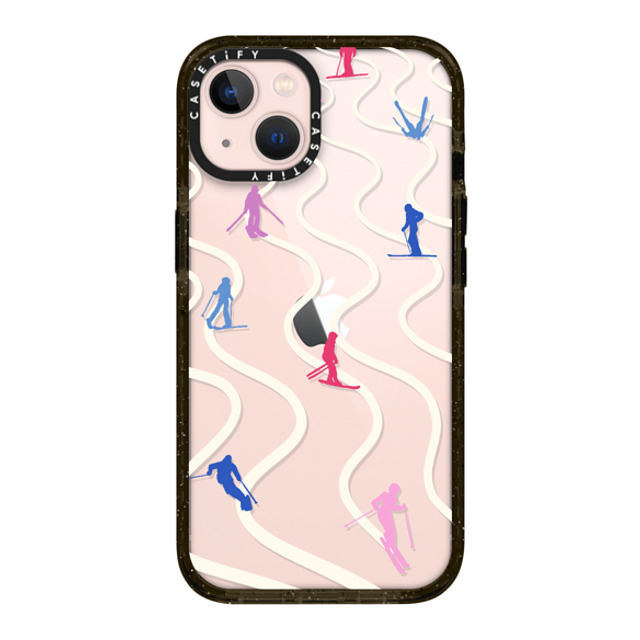 CASETiFY iPhone 13 ケース ブラック インパクトケース Downhill Skiing casetify_artist