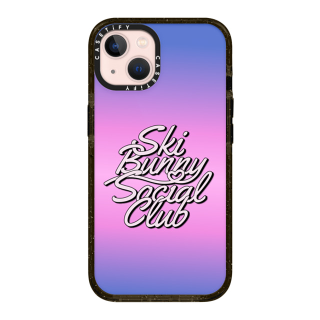 CASETiFY iPhone 13 ケース ブラック インパクトケース Ski Bunny Social Club casetify_artist