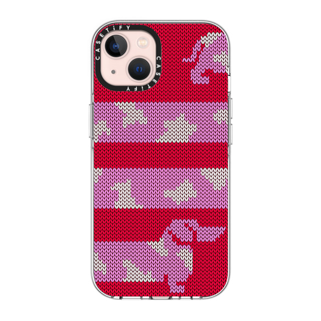 CASETiFY iPhone 13 ケース クリア クリア ケース MagSafe対応 Dachschund Sweater casetify_artist