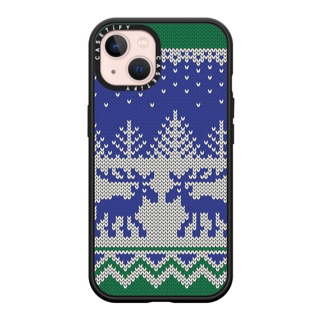 CASETiFY iPhone 13 ケース マットブラック インパクトケース MagSafe対応 Christ-Moose Sweater casetify_artist