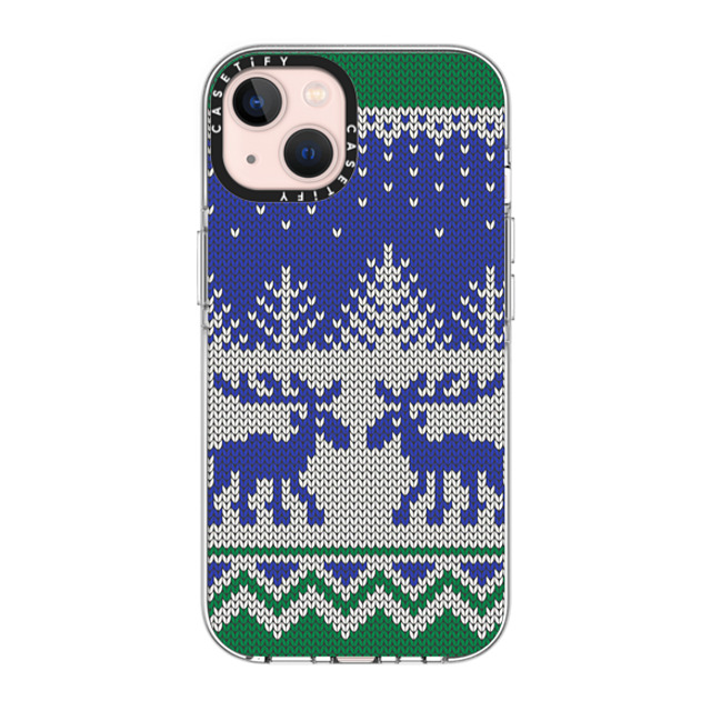 CASETiFY iPhone 13 ケース クリア クリア ケース MagSafe対応 Christ-Moose Sweater casetify_artist