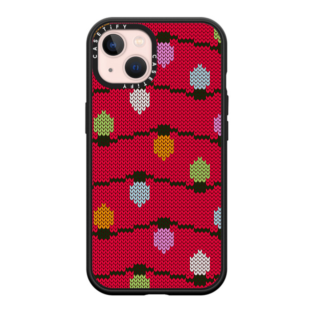 CASETiFY iPhone 13 ケース マットブラック インパクトケース MagSafe対応 Ugly Christmas Sweater casetify_artist