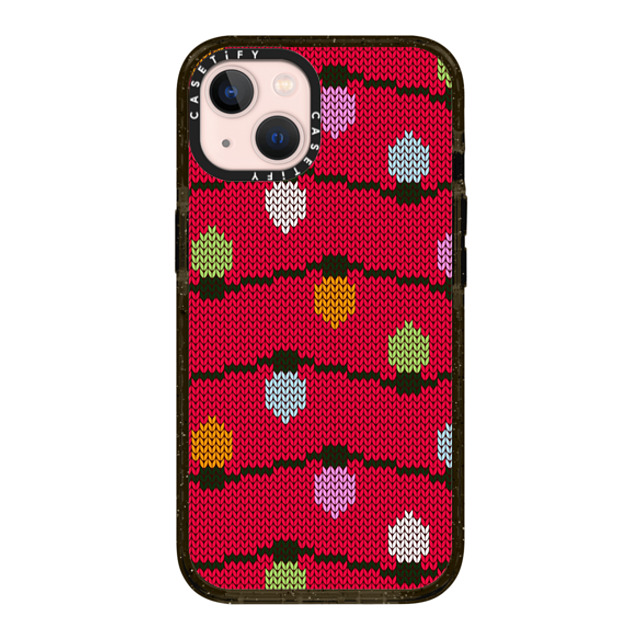 CASETiFY iPhone 13 ケース ブラック インパクトケース Ugly Christmas Sweater casetify_artist