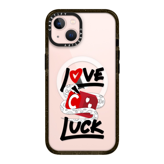 CASETiFY iPhone 13 ケース ブラック インパクトケース MagSafe対応 Lucky Snake Dice casetify_artist