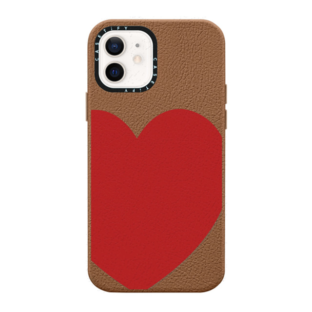 CASETiFY iPhone 12 ケース ラテ ペブルケース Red Heart casetify_artist