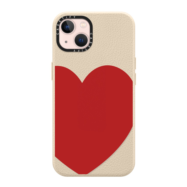CASETiFY iPhone 13 ケース オートミルク ペブルケース MagSafe対応 Red Heart casetify_artist