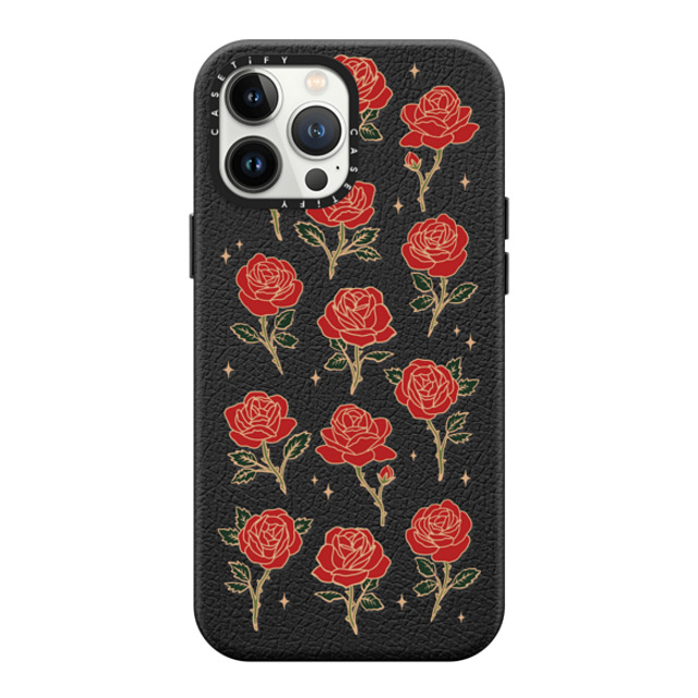 CASETiFY iPhone 13 Pro Max Case ジェットブラック ペブルケース MagSafe対応 Roses and Thorns casetify_artist CASETiFY iPhone 13 Pro Max Case ジェットブラック ペブルケース MagSafe対応 Roses and Thorns casetify_artist