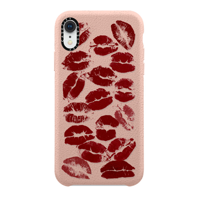 CASETiFY iPhone XR Case ライトピンク ペブルケース Hot Lips casetify_artist CASETiFY iPhone XR Case ライトピンク ペブルケース Hot Lips casetify_artist