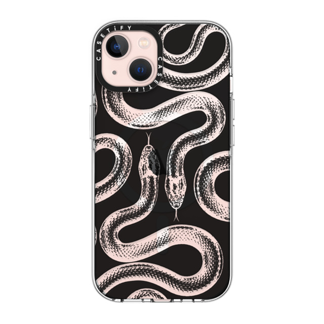 CASETiFY iPhone 13 ケース クリア クリア ケース MagSafe対応 Transparent Kingsnake casetify_artist