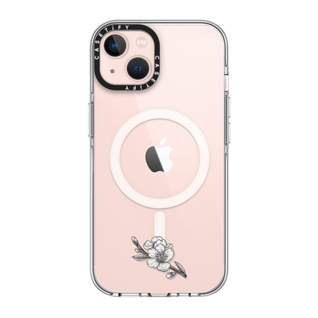 CASETiFY iPhone 13 ケース クリア クリア ケース MagSafe対応 フローラル Sakura Branch