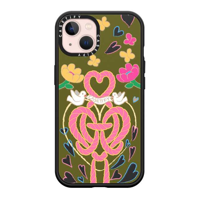 CASETiFY iPhone 13 ケース マットブラック インパクトケース MagSafe対応 LIANG YUAN Case casetify_artist