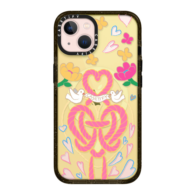 CASETiFY iPhone 13 ケース ブラック インパクトケース MagSafe対応 LIANG YUAN Case casetify_artist