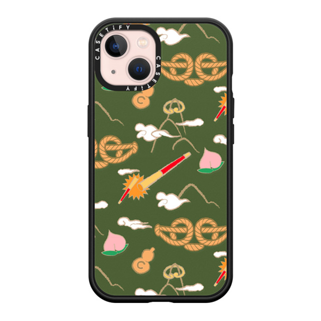 CASETiFY iPhone 13 ケース マットブラック インパクトケース MagSafe対応 QI TIAN Case casetify_artist