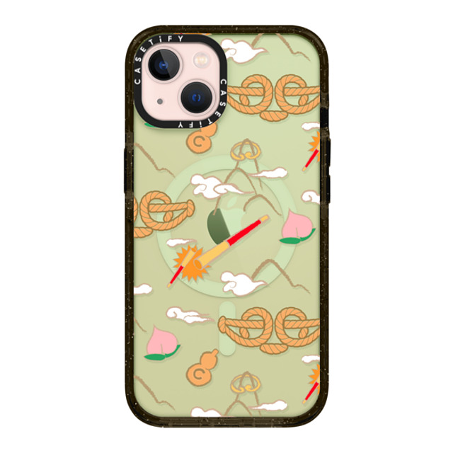 CASETiFY iPhone 13 ケース ブラック インパクトケース MagSafe対応 QI TIAN Case casetify_artist