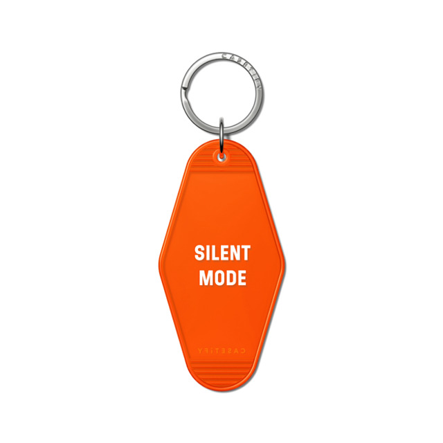 CASETiFY キーチェーンタグ オレンジ キーチェーン タグ Silent Mode casetify_artist