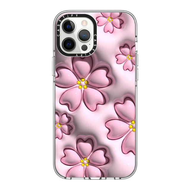 CASETiFY iPhone 12 Pro Max Case Clear Clear Case MagSafe Compatible フローラル Sakura CASETiFY iPhone 12 Pro Max Case Clear Clear Case MagSafe Compatible フローラル Sakura