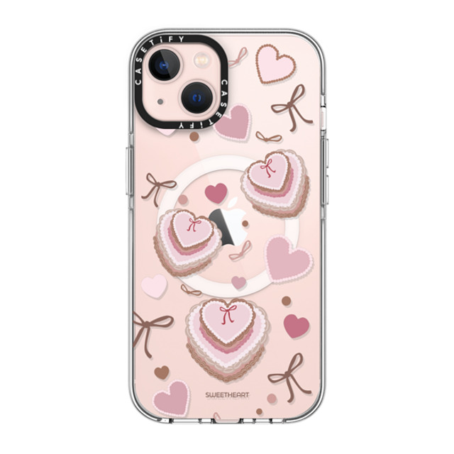 CASETiFY iPhone 13 ケース Clear クリア ケース MagSafe対応 Sweetheart cake case casetify_artist