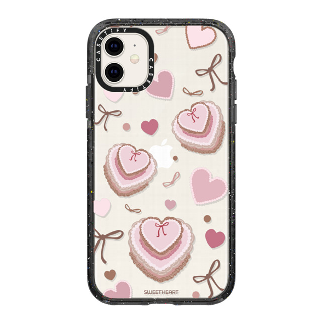 CASETiFY iPhone 11 ケース Black インパクトケース Sweetheart cake case casetify_artist