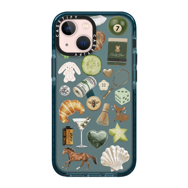 CASETiFY iPhone 13 Mini Case Pacific Blue インパクトケース Opulence Luck Club casetify_artist Mother's Day CASETiFY iPhone 13 Mini Case Pacific Blue インパクトケース Opulence Luck Club casetify_artist Mother's Day