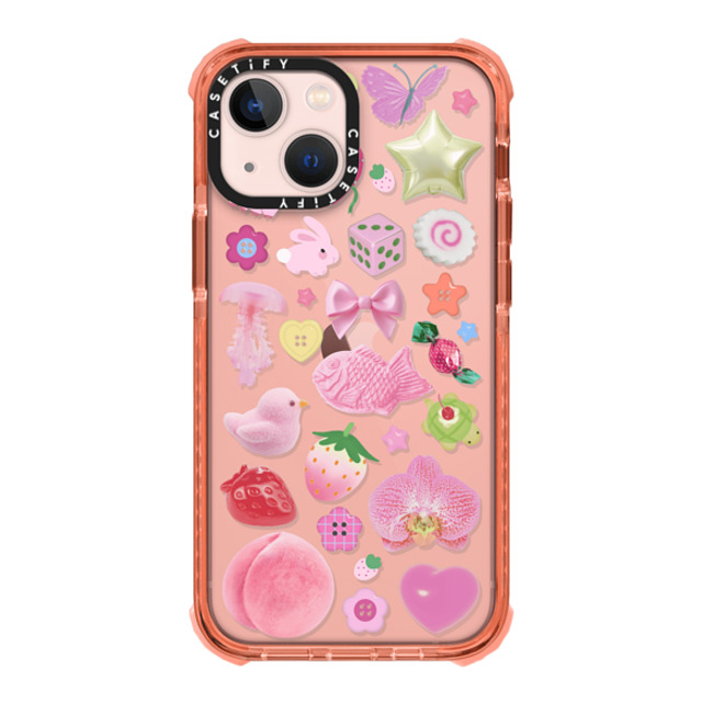 CASETiFY iPhone 13 Mini Case Peach ウルトラインパクトケース Sweet Charmed Dreams casetify_artist Mother's Day CASETiFY iPhone 13 Mini Case Peach ウルトラインパクトケース Sweet Charmed Dreams casetify_artist Mother's Day