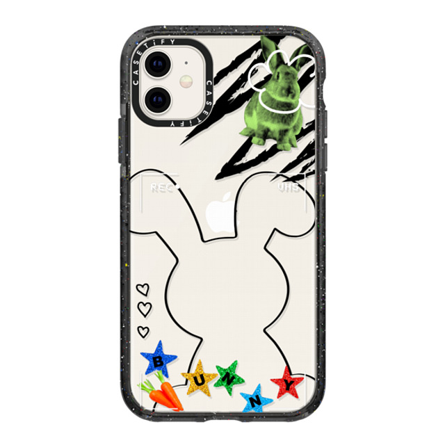 CASETiFY iPhone 11 Case Black Impact Case Bunny Selfie casetify_artist CASETiFY iPhone 11 Case Black Impact Case Bunny Selfie casetify_artist