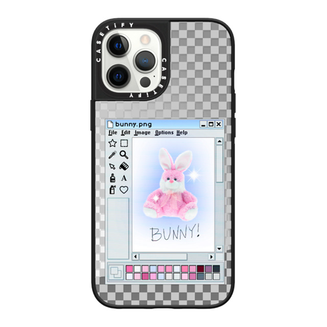 CASETiFY iPhone 12 Pro Max Case Silver on Black ミラーケース MagSafe対応 Bunny. png casetify_artist Mother's Day CASETiFY iPhone 12 Pro Max Case Silver on Black ミラーケース MagSafe対応 Bunny. png casetify_artist Mother's Day
