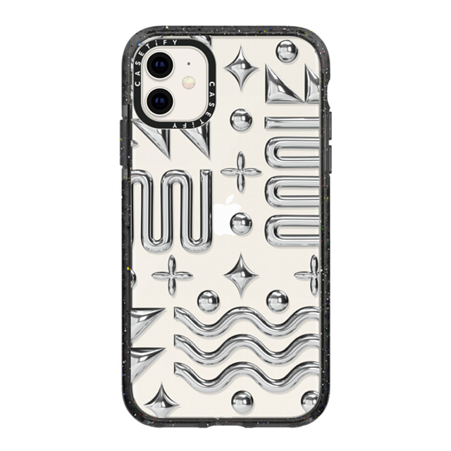 CASETiFY iPhone 11 ケース ブラック インパクトケース Chrome Chrome Chrome Symbols Back to School CASETiFY iPhone 11 ケース ブラック インパクトケース Chrome Chrome Chrome Symbols Back to School