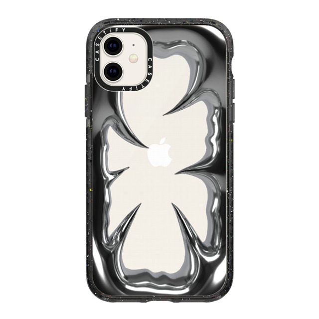 CASETiFY iPhone 11 ケース ブラック インパクトケース Chrome Chrome Metal Crush Frame Back to School CASETiFY iPhone 11 ケース ブラック インパクトケース Chrome Chrome Metal Crush Frame Back to School