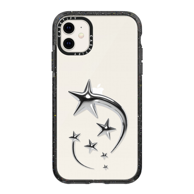 CASETiFY iPhone 11 ケース ブラック インパクトケース Chrome Chrome Metallic Star Back to School CASETiFY iPhone 11 ケース ブラック インパクトケース Chrome Chrome Metallic Star Back to School