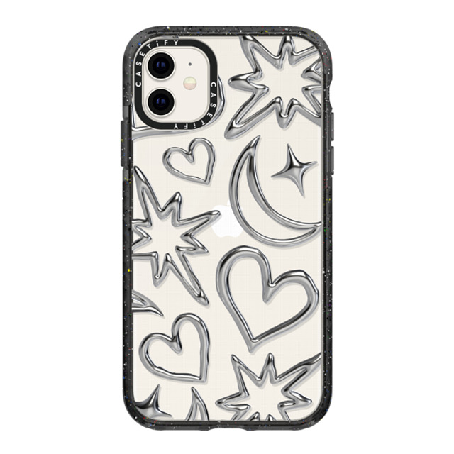 CASETiFY iPhone 11 ケース ブラック インパクトケース Chrome Chrome Chrome Scribbles Back to School CASETiFY iPhone 11 ケース ブラック インパクトケース Chrome Chrome Chrome Scribbles Back to School