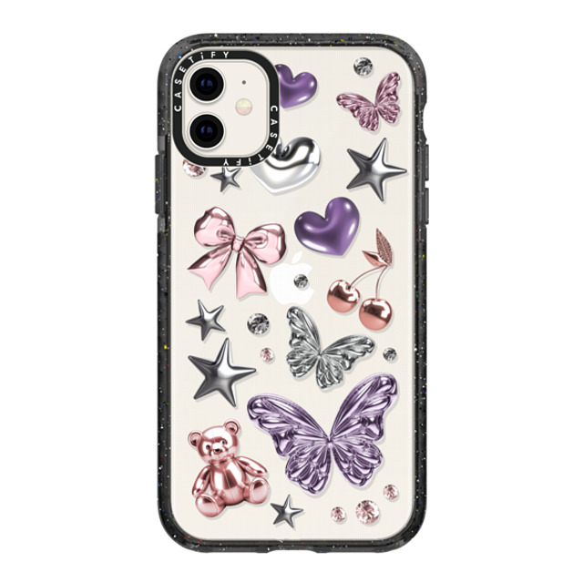 CASETiFY iPhone 11 ケース ブラック インパクトケース Butterfly,Chrome Butterfly,Chrome,Monochrome Metallic Dream Back to School CASETiFY iPhone 11 ケース ブラック インパクトケース Butterfly,Chrome Butterfly,Chrome,Monochrome Metallic Dream Back to School