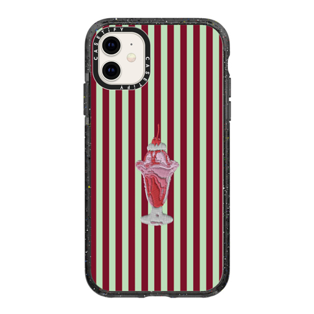 CASETiFY iPhone 11 ケース ブラック インパクトケース Food,Pattern Food,Pattern,Stripes Stripy Sundae Back to School CASETiFY iPhone 11 ケース ブラック インパクトケース Food,Pattern Food,Pattern,Stripes Stripy Sundae Back to School
