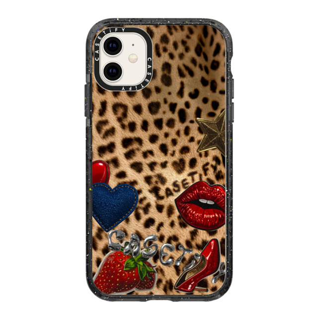 CASETiFY iPhone 11 ケース ブラック インパクトケース Leopard,Heart Heart,Leopard,Love,Animal Patched Cheetah Back to School CASETiFY iPhone 11 ケース ブラック インパクトケース Leopard,Heart Heart,Leopard,Love,Animal Patched Cheetah Back to School