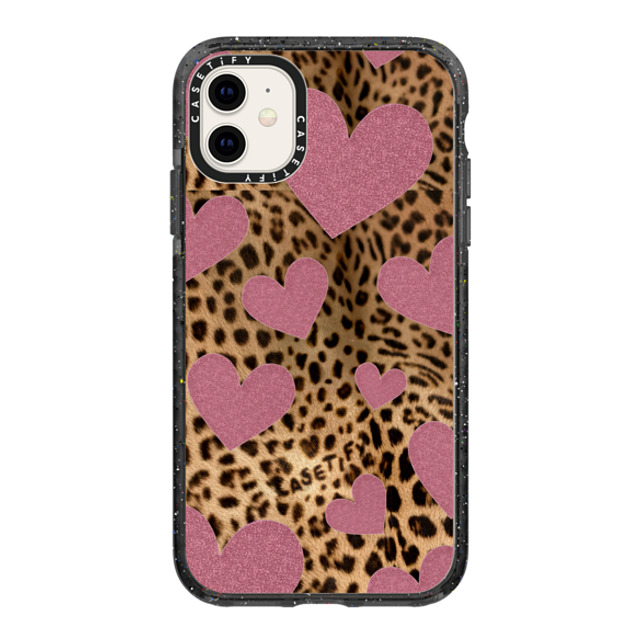CASETiFY iPhone 11 ケース ブラック インパクトケース Leopard,Heart Heart,Leopard,Love,Animal Speedy Love Back to School CASETiFY iPhone 11 ケース ブラック インパクトケース Leopard,Heart Heart,Leopard,Love,Animal Speedy Love Back to School