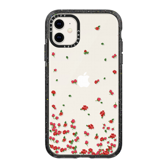 CASETiFY iPhone 11 ケース ブラック インパクトケース Floral フローラル Roses Falling Back to School CASETiFY iPhone 11 ケース ブラック インパクトケース Floral フローラル Roses Falling Back to School
