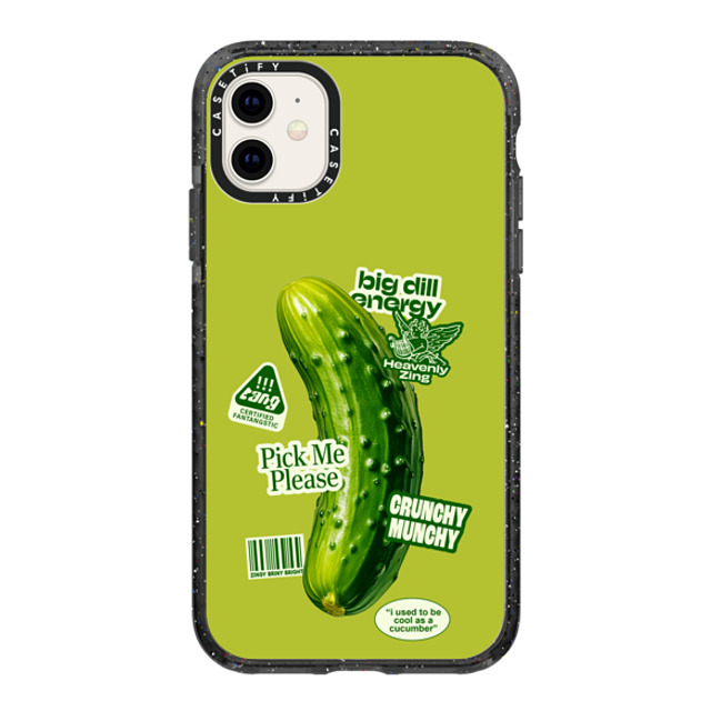 CASETiFY iPhone 11 ケース ブラック インパクトケース Food Food Big Dill Energy Back to School CASETiFY iPhone 11 ケース ブラック インパクトケース Food Food Big Dill Energy Back to School