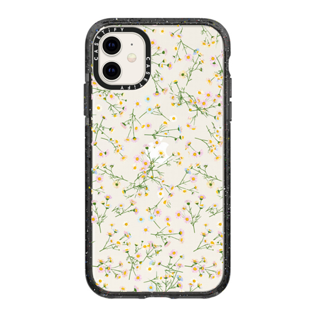 CASETiFY iPhone 11 ケース ブラック インパクトケース Floral フローラル Pressed Flowers - Dainty Back to School CASETiFY iPhone 11 ケース ブラック インパクトケース Floral フローラル Pressed Flowers - Dainty Back to School