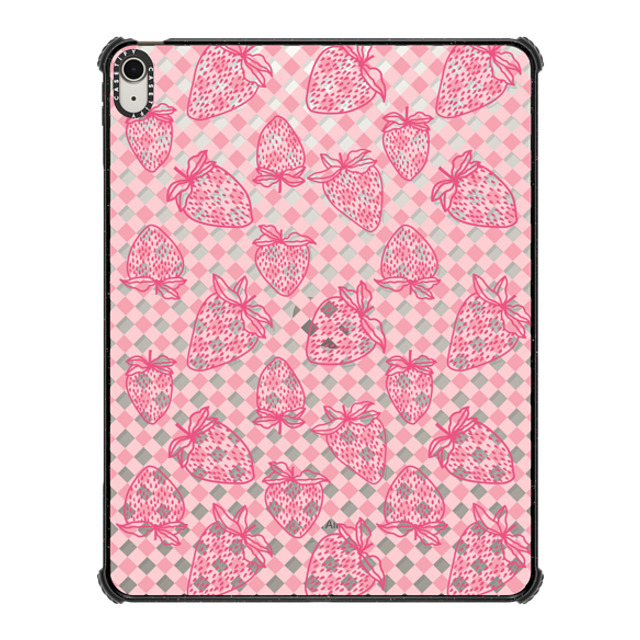CASETiFY iPad Air 13-inch (M2/M3) ブラック iPad インパクト ケース Strawberry,Checkered Checkered,Food,Strawberry Strawberry Lover With Check Pattern New iPhone CASETiFY iPad Air 13-inch (M2/M3) ブラック iPad インパクト ケース Strawberry,Checkered Checkered,Food,Strawberry Strawberry Lover With Check Pattern New iPhone