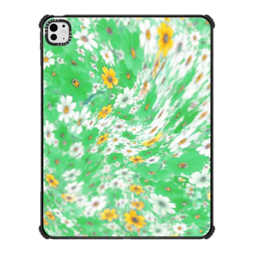 iPad Pro 13-inch (M4/M5) - Floral Swirl - Green
