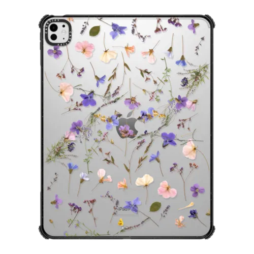 iPad Pro 13-inch (M4/M5) - Pressed flowers Violet