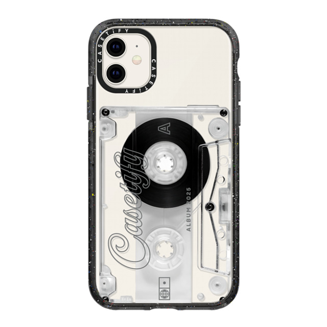 CASETiFY iPhone 11 ケース ブラック インパクトケース Typography タイポグラフィ Audio Cassette Back to School CASETiFY iPhone 11 ケース ブラック インパクトケース Typography タイポグラフィ Audio Cassette Back to School