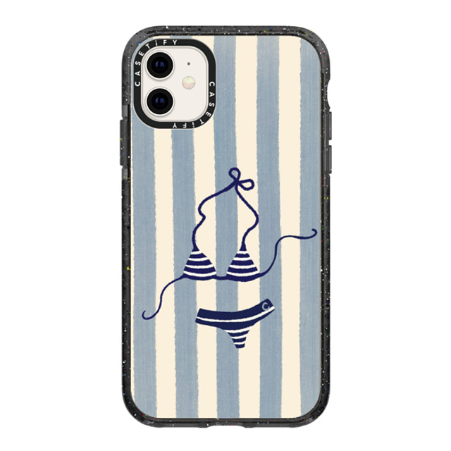 CASETiFY iPhone 11 ケース ブラック インパクトケース Stripes ストライプ Summer Bikini Back to School CASETiFY iPhone 11 ケース ブラック インパクトケース Stripes ストライプ Summer Bikini Back to School