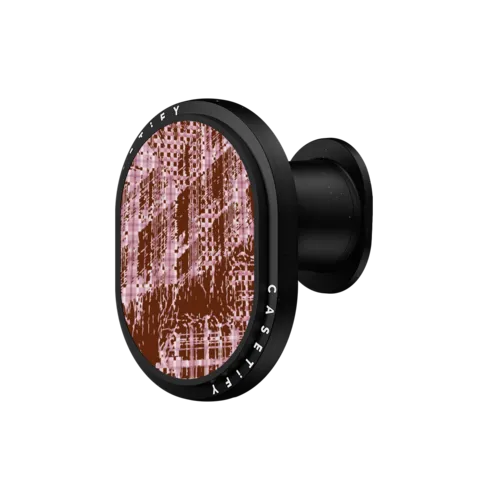 PowerThru Wireless Car Charger - Distorted Checker-Pink